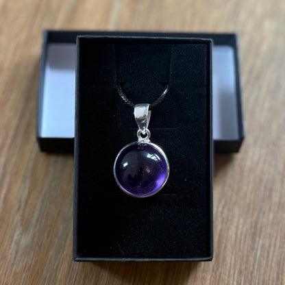 Amethyst Pendant set in Sterling Silver