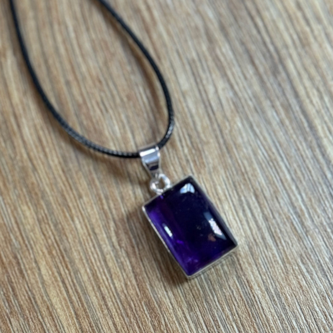 Amethyst Pendant set in Sterling Silver