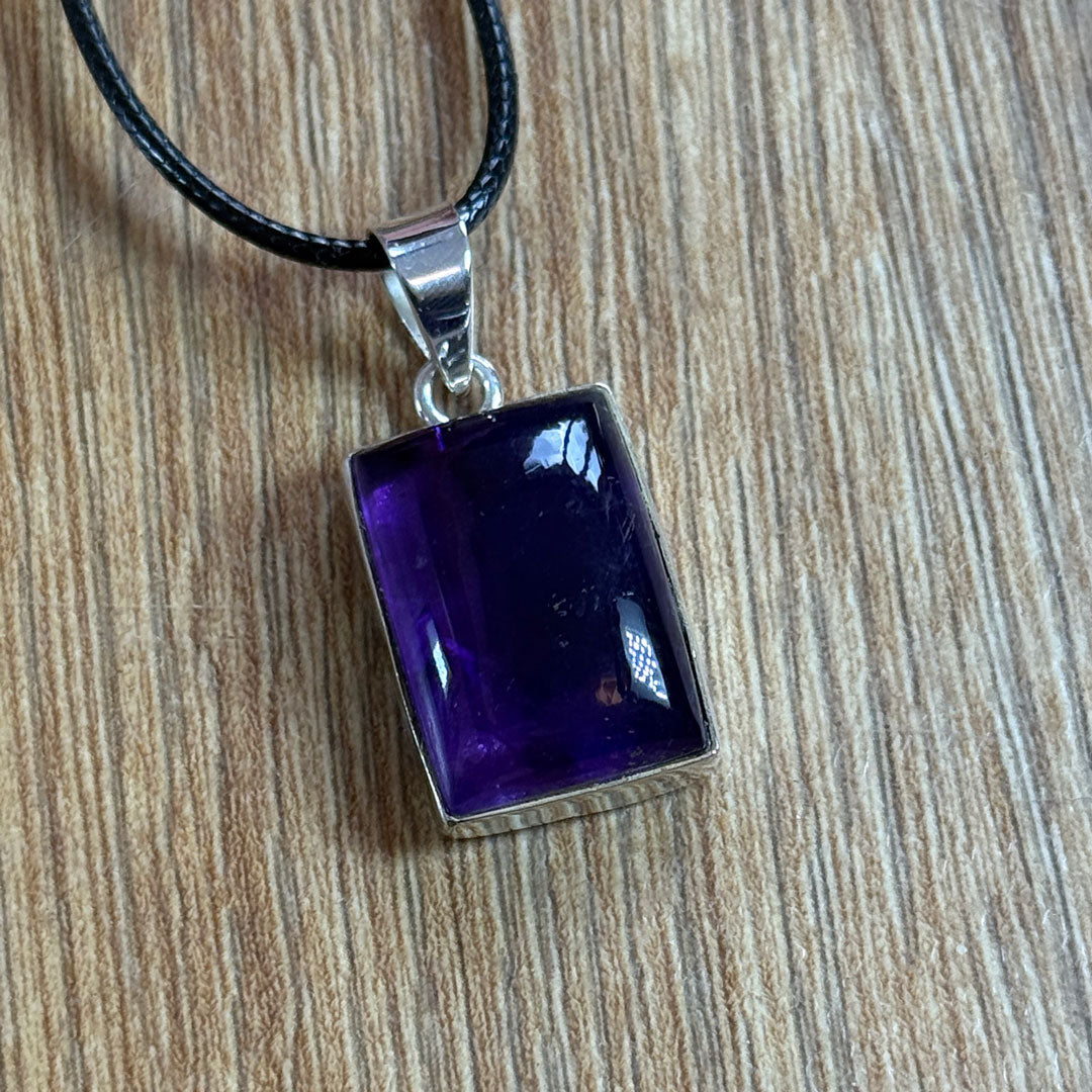 Amethyst Pendant set in Sterling Silver