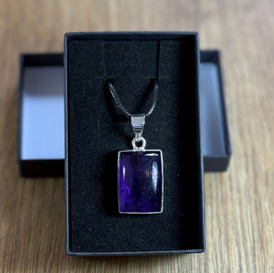 Amethyst Pendant set in Sterling Silver