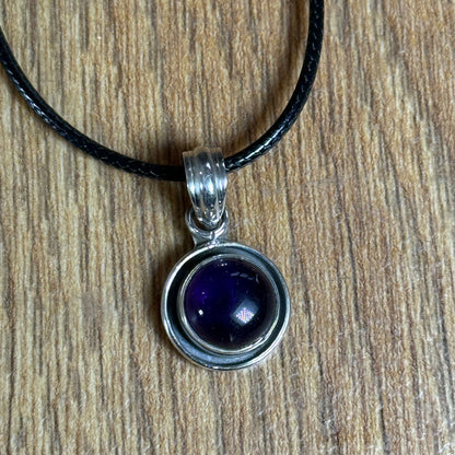 Amethyst Pendant set in Sterling Silver