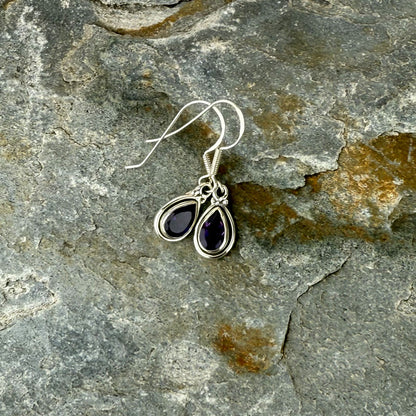 Radiant Sterling Silver Oval, Square & Teardrop Earrings