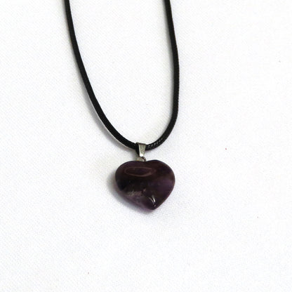 Amethyst Heart Necklace