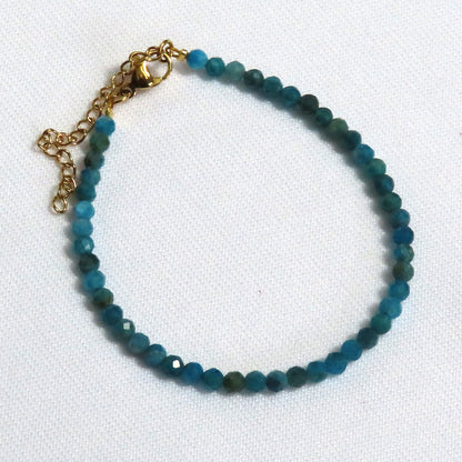 Apatite 3mm Necklace and Bracelet Set