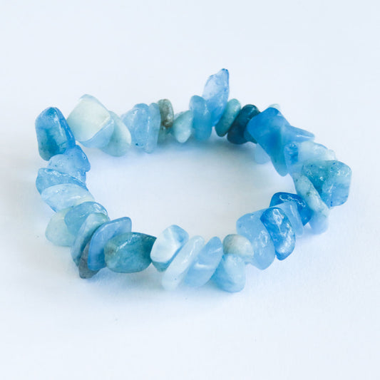 Aquamarine Chip Bracelet