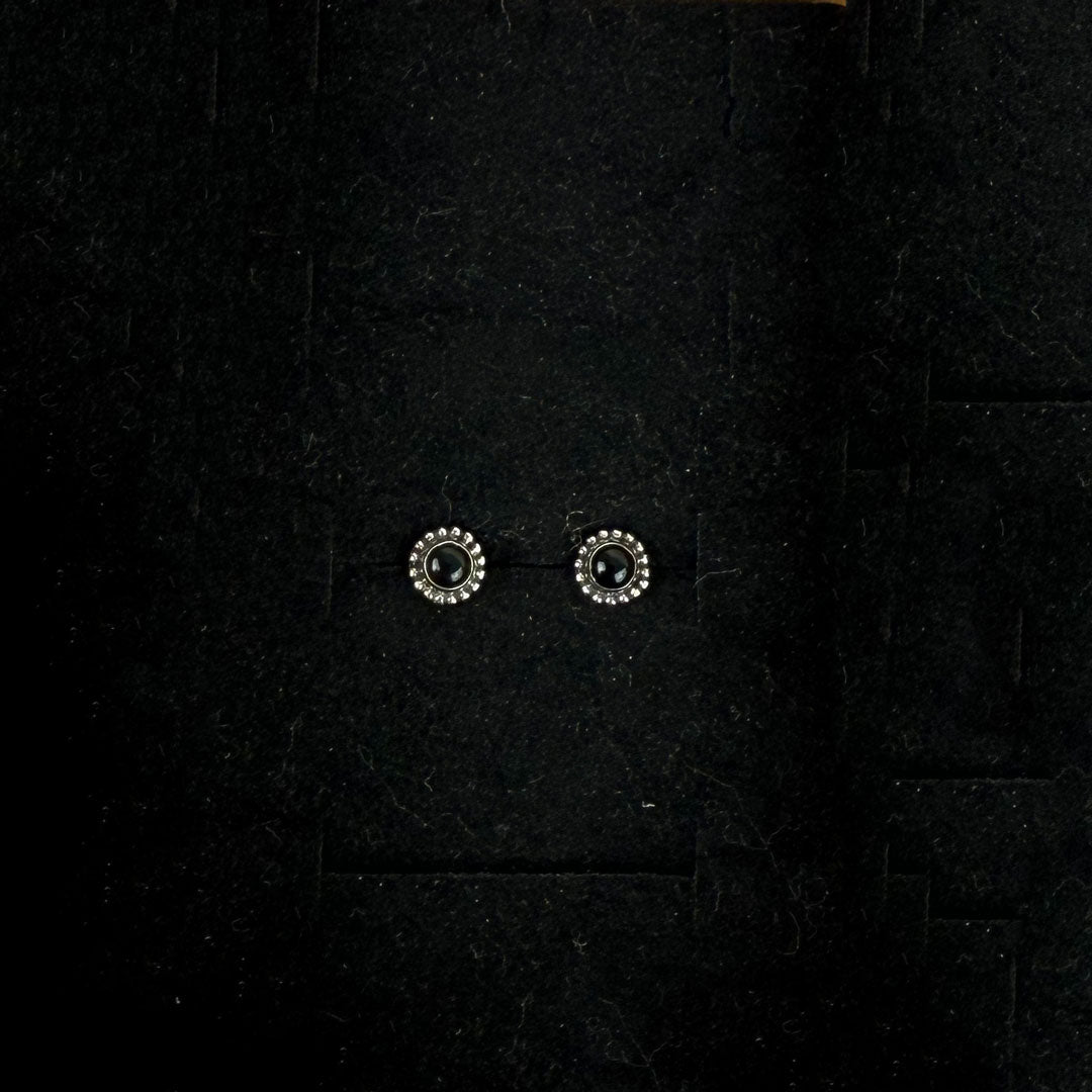 Mini Sterling Silver & Crystal Stud Earrings