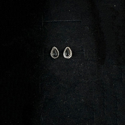 Mini Sterling Silver & Crystal Stud Earrings