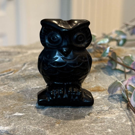 Black Obsidian Owl