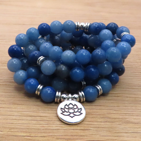 Blue Aventurine Mala Beads