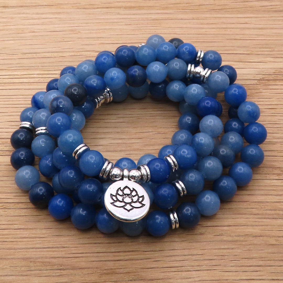 Blue Aventurine Mala Beads