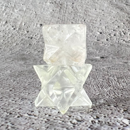 Clear Quartz Merkaba 1.2cm | The Wise Old Woman