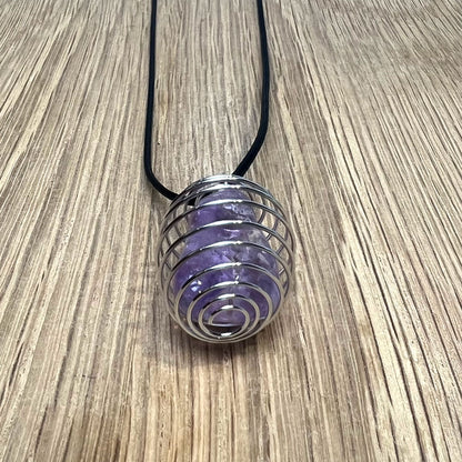 Wire Cage Necklaces for Tumble Stones