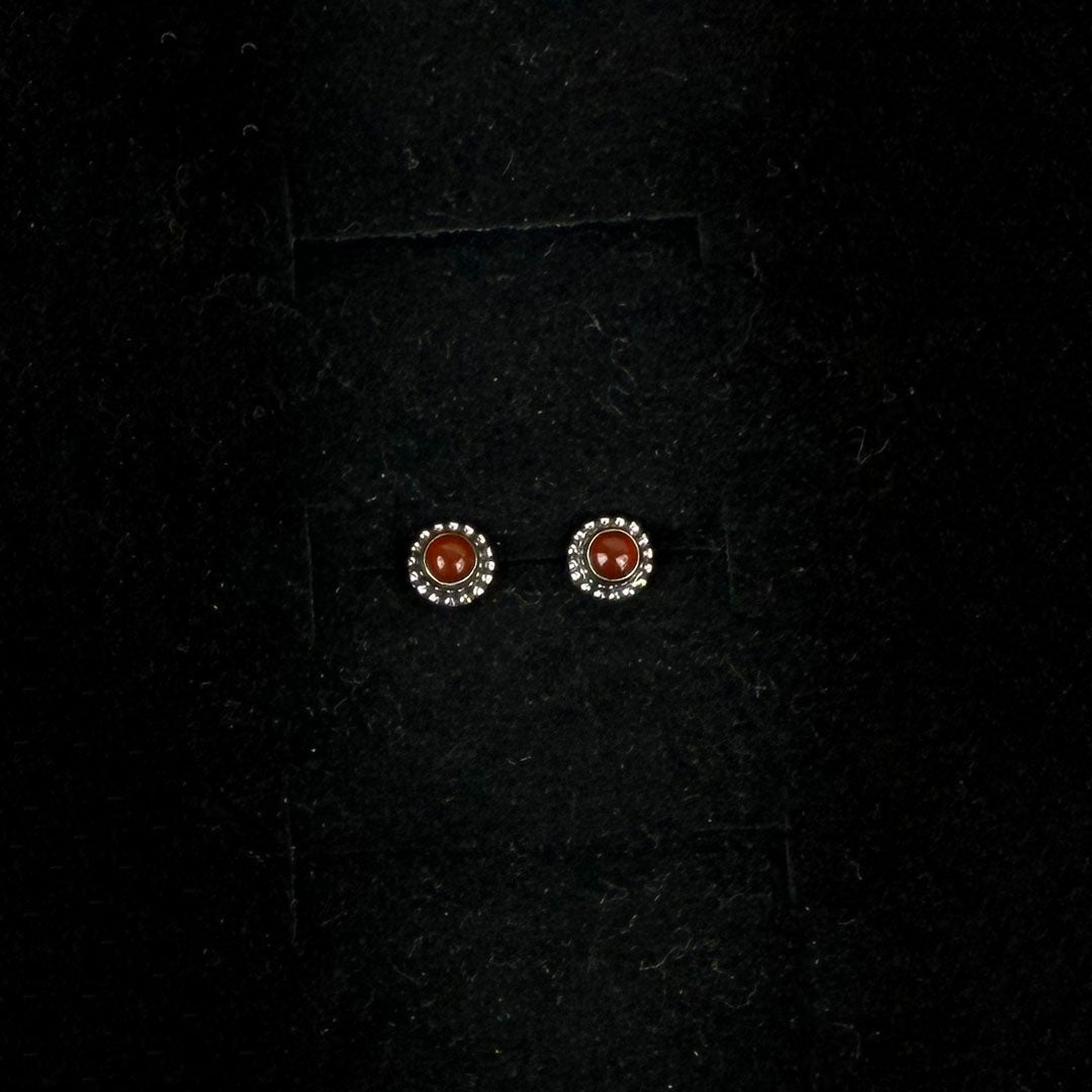 Mini Sterling Silver & Crystal Stud Earrings
