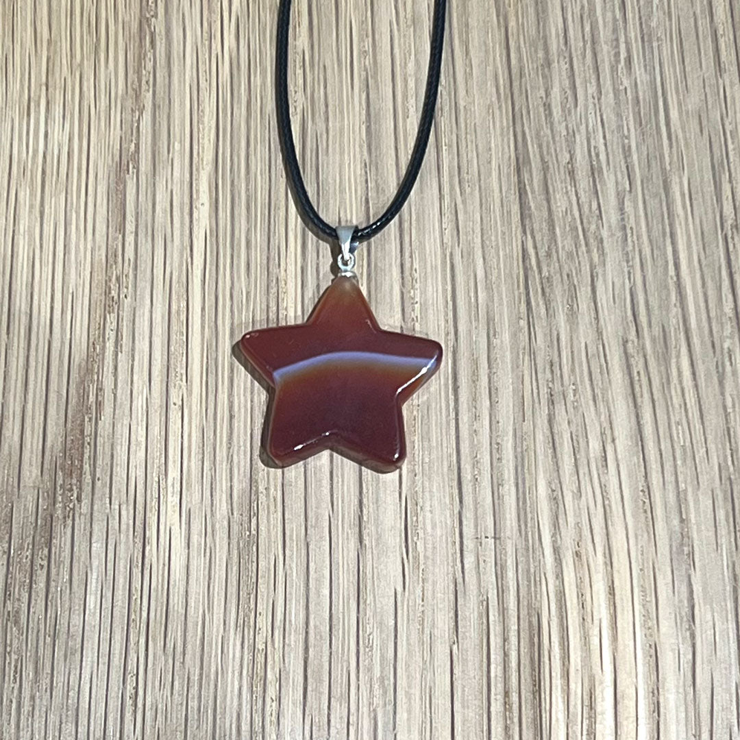 Carnelian Star Necklace