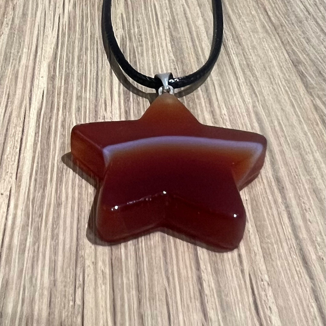 Carnelian Star Necklace