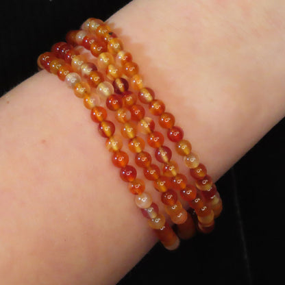 Carnelian 4mm Bracelet