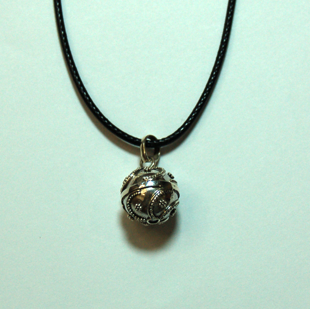 Sterling Silver Chime Ball Pendant