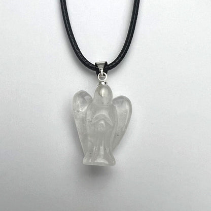 Clear Quartz Angel Necklace