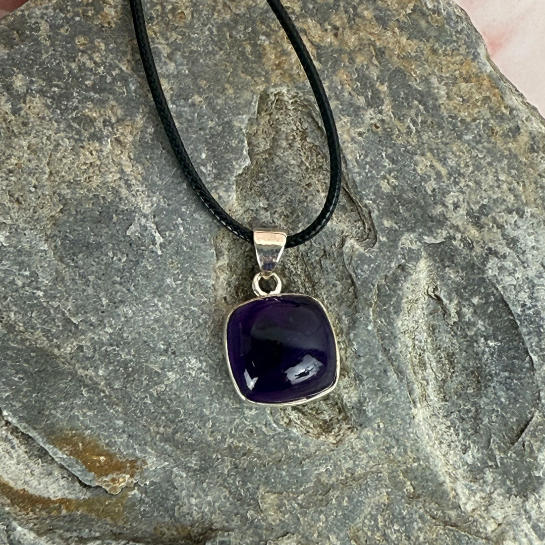 Amethyst Pendant set in Sterling Silver