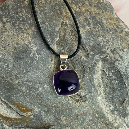 Amethyst Pendant set in Sterling Silver