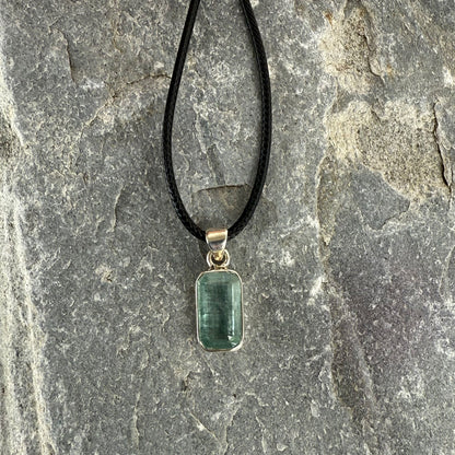 Kyanite Crystal Pendant set in Sterling Silver