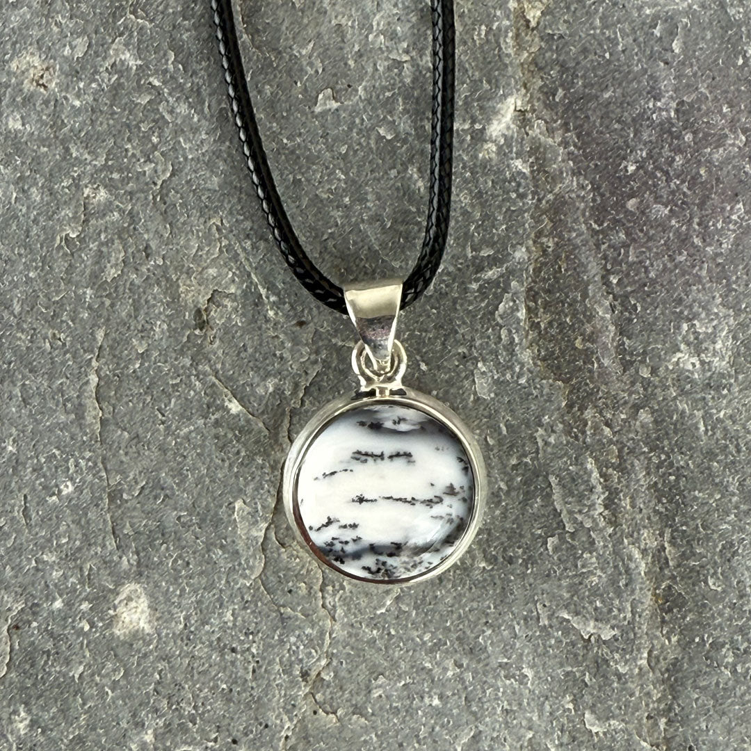 Dendrite Pendant set in Sterling Silver