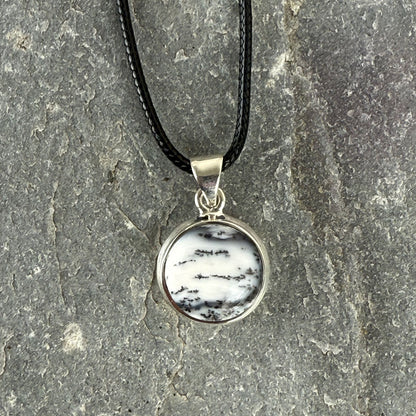 Dendrite Pendant set in Sterling Silver