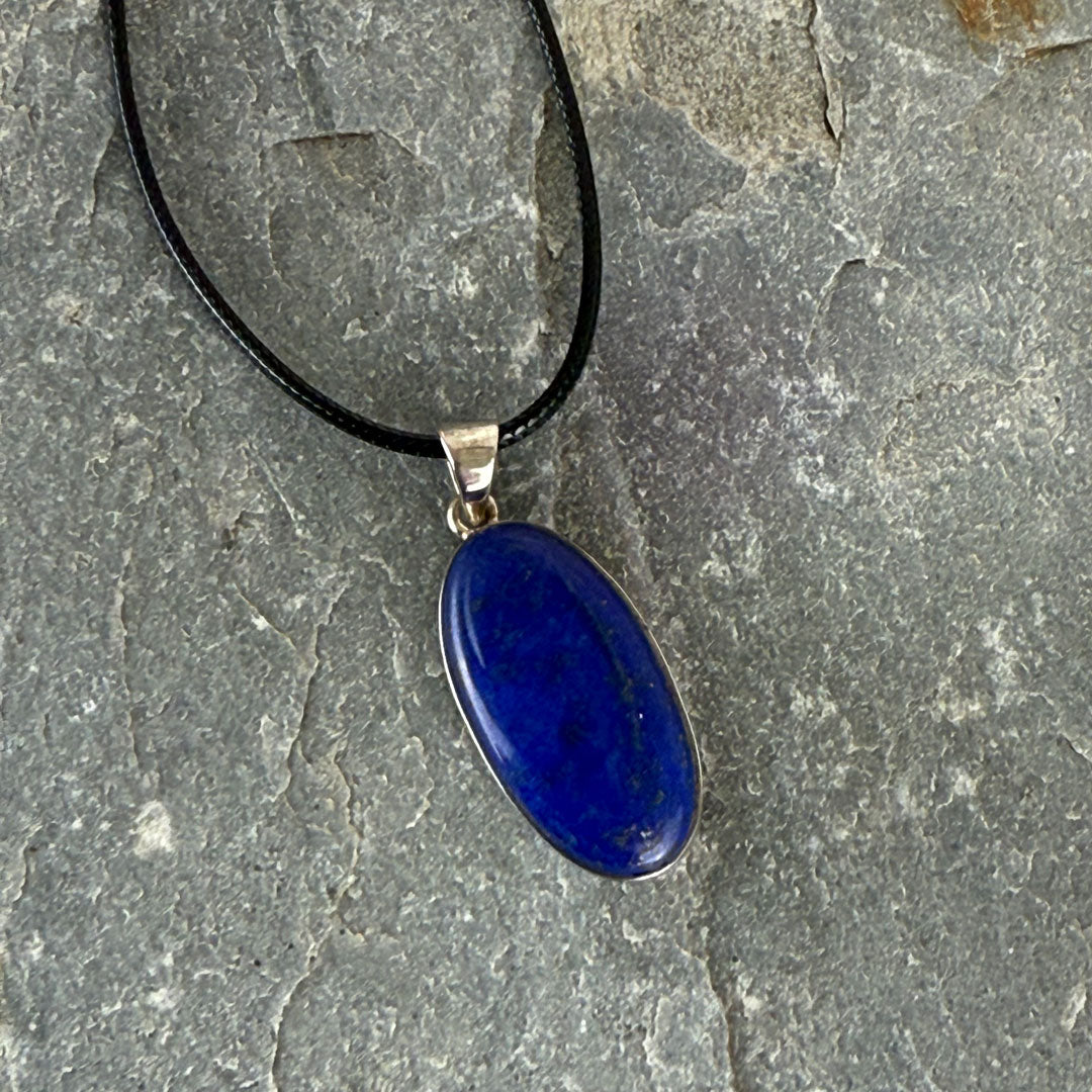 Lapis Lazuli Pendant set in Sterling Silver