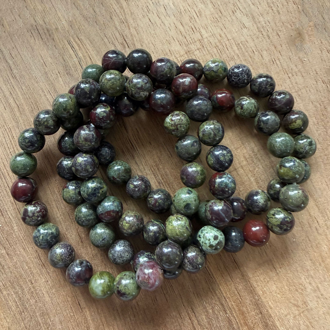 Dragons Blood Crystal Bead Bracelet