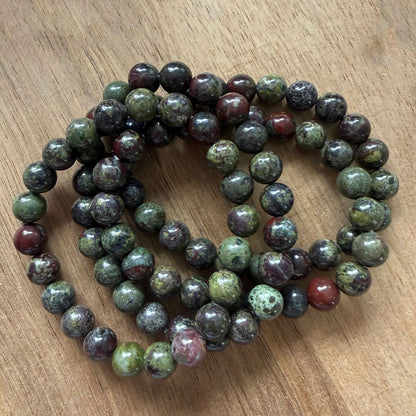 Dragons Blood Crystal Bead Bracelet