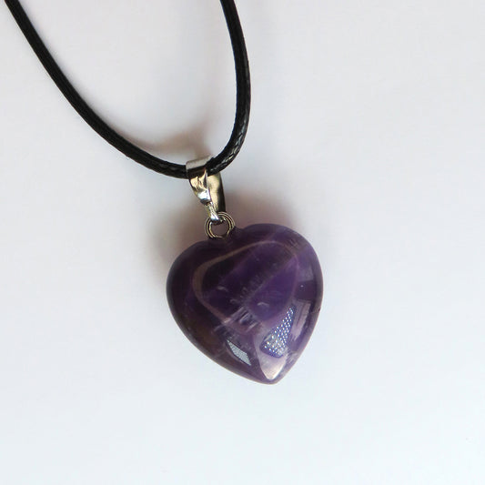 Amethyst Heart Necklace