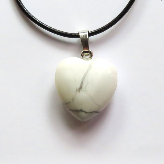 Howlite Heart Necklace