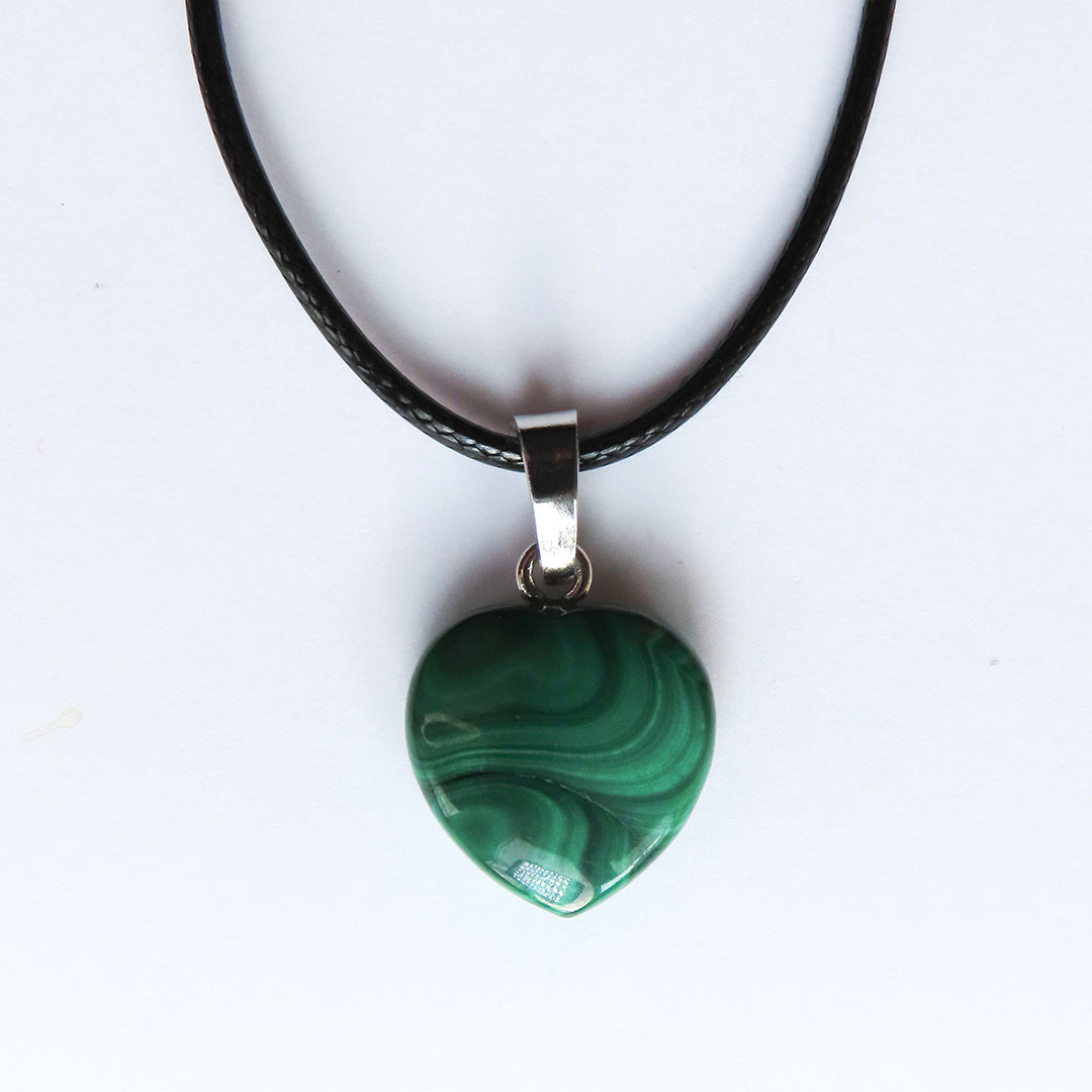 Malachite Heart Necklace