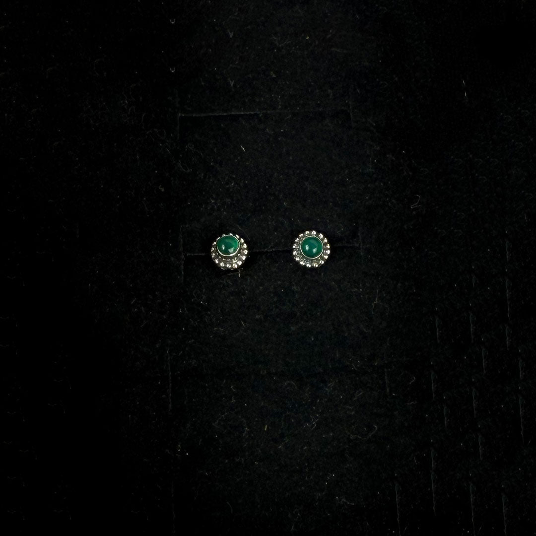 Mini Sterling Silver & Crystal Stud Earrings