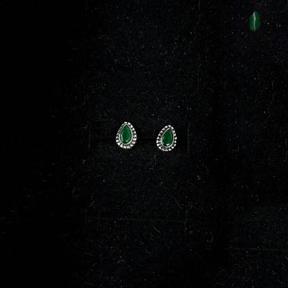 Mini Sterling Silver & Crystal Stud Earrings
