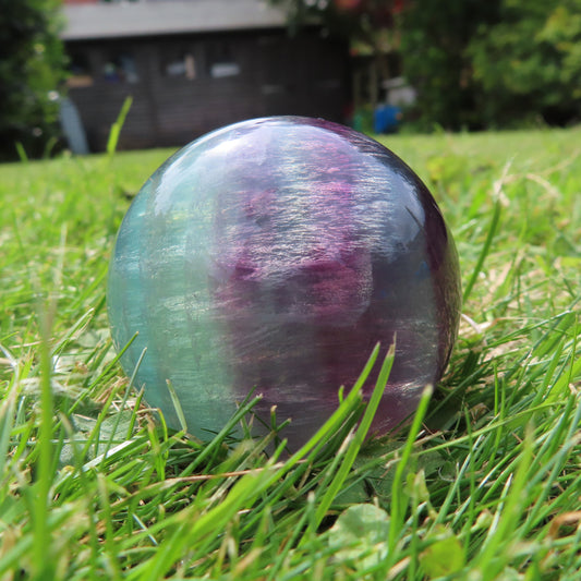 Rainbow Fluorite Sphere