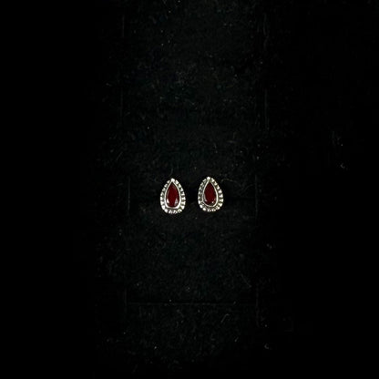 Mini Sterling Silver & Crystal Stud Earrings