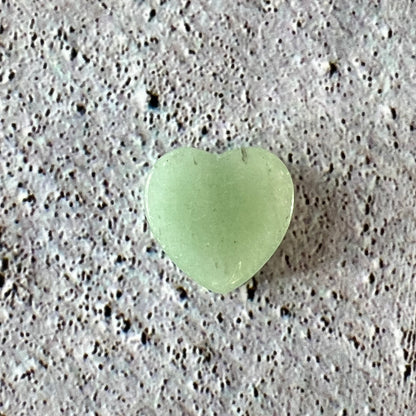 Green Aventurine Heart 2cm | The Wise Old Woman