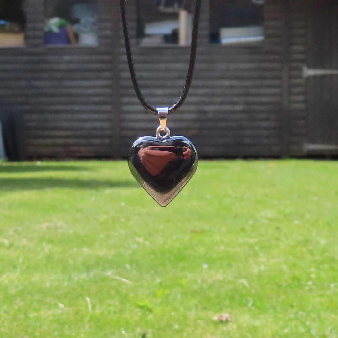 Hematite Heart Necklace