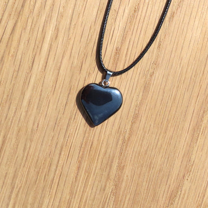 Hematite Heart Necklace