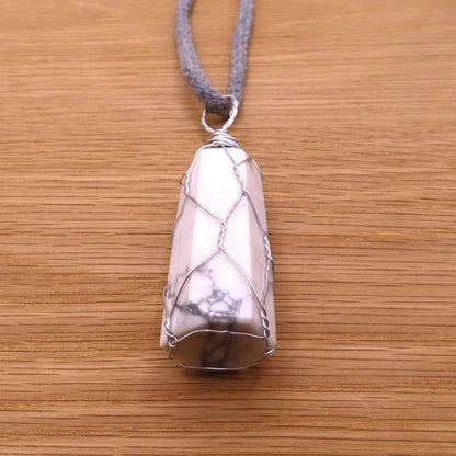 Wrapped Howlite Necklace