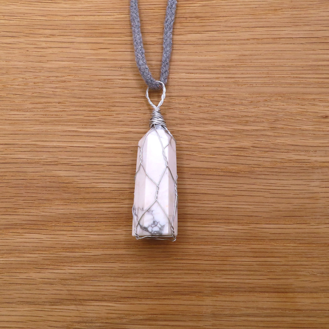 Wrapped Howlite Necklace