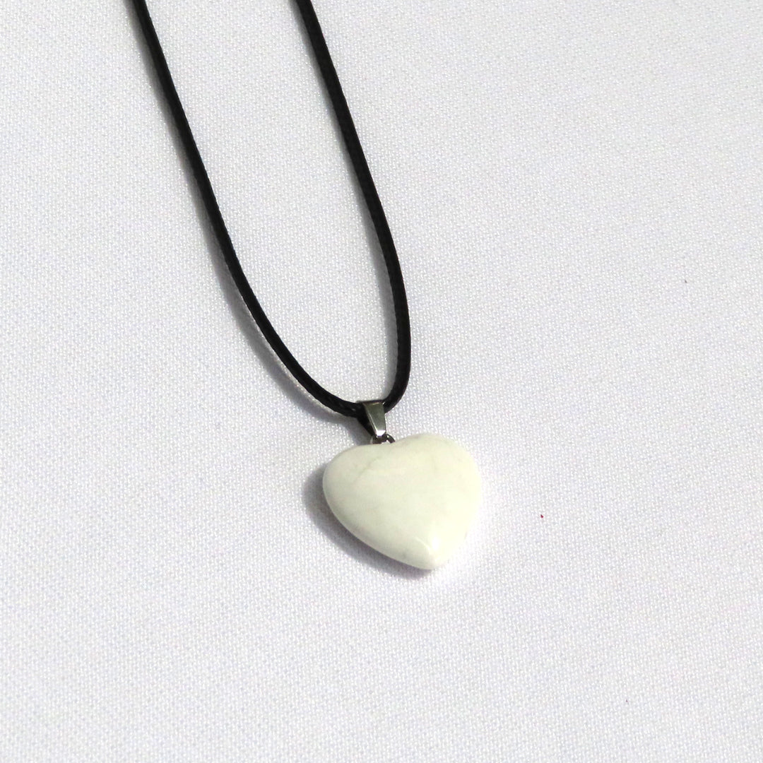 Howlite Heart Necklace