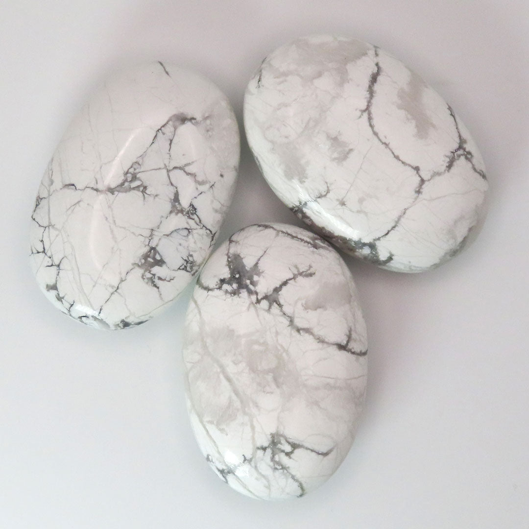 Howlite Palm Stones