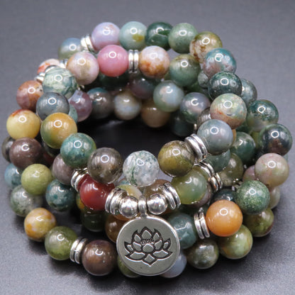 Indian Agate Mala Beads