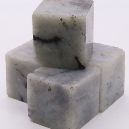 Grey Labradorite Cube