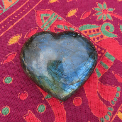 Labradorite Heart