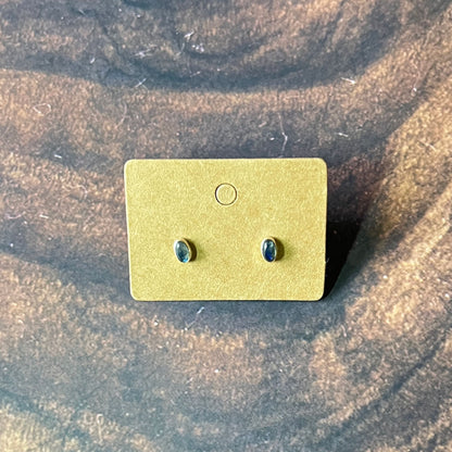 Mini Sterling Silver & Crystal Stud Earrings