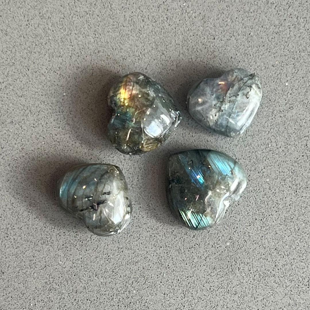 Labradorite Crystal Hearts - Small