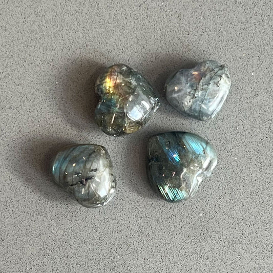 Labradorite Crystal Hearts - Small